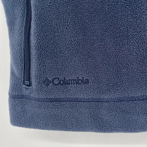 Columbia  Navy Blue Full Zip Fleece Vest Size Medium