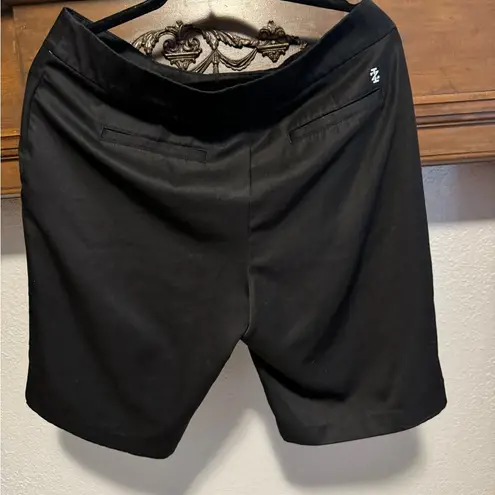 IZOD  Black Bermuda Golf Shorts Versatile Casual Style