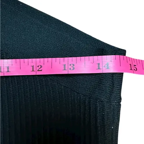 Sincerely Jules Black Ribbed Halter Knit Criss Cross Cropped Tank Top Large