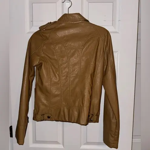 Madden Girl  Tan Leather Jacket