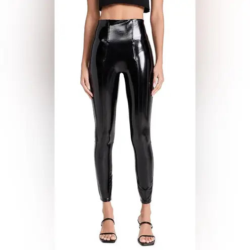 Spanx  Faux Patent Leather Leggings in the color Classic Black - Image 6