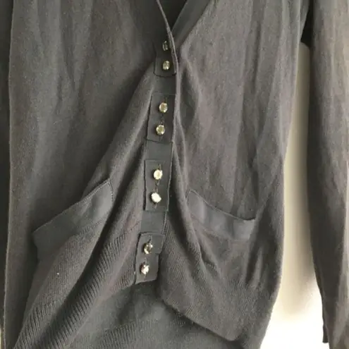 Club Monaco button front Sweater cardigan charcoal