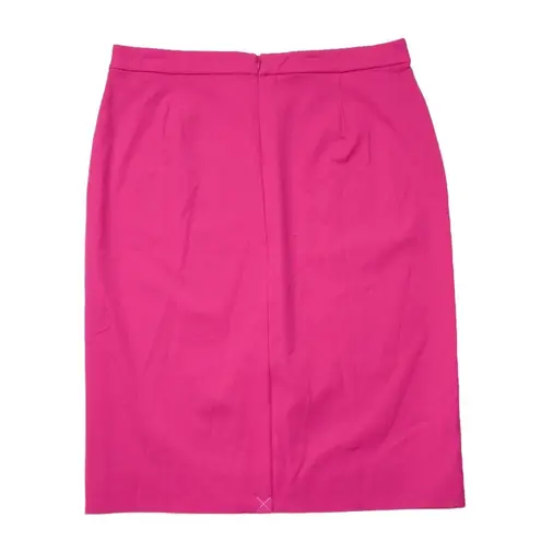 J.Crew NWT  Petite No. 2 Pencil in Bright Begonia Pink Bi-stretch Cotton Skirt 2P