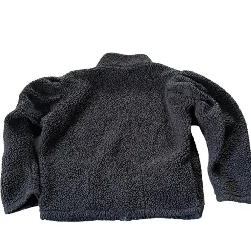 EXPRESS  cropped fleece faux‎ fur jacket