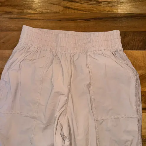 CALIA Women's Medium Jogger Pants Athletic Lounge Zippered Ankle casual lounge Tan