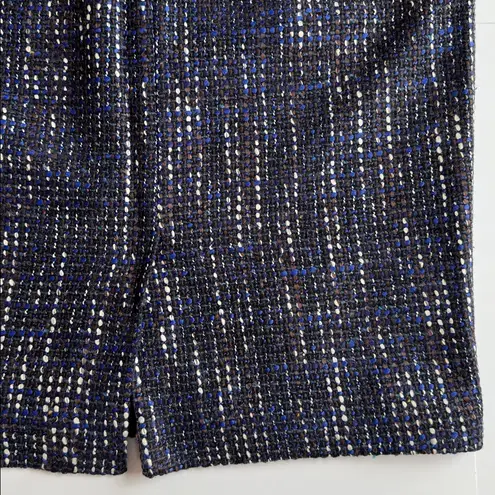 Boden USA Boden Wool Blend Tweed Pencil Skirt Black/Blue Size 10