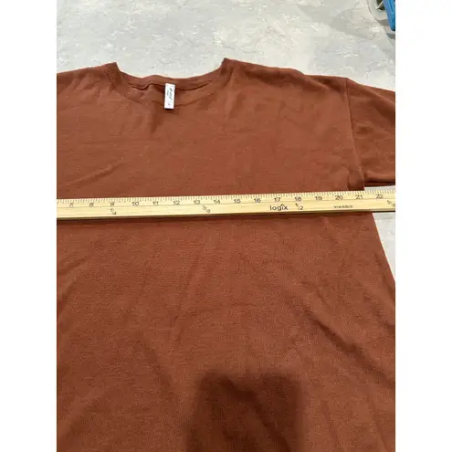 ePretty Chicago Womens Brown Viscose Knit Lounge Set Top Pants White Trim Size M Size M