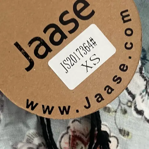 Jaase • NWT Light Teal Blue Floral Print Women's Top Tunic