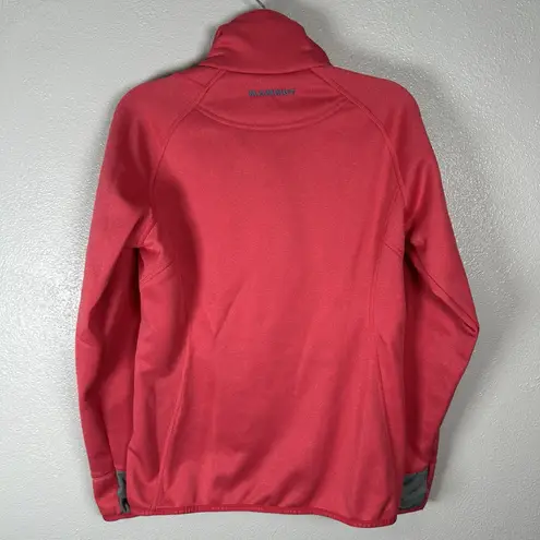 Mammut Borah Jacket Womens Small Fleece Polartec Thermal Asymmetrical Zip Pink