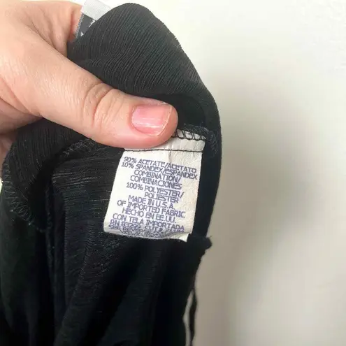 Jump Vintage Y2K Apparel Co Made in USA Black Sparkle Formal Dress Size 3/4