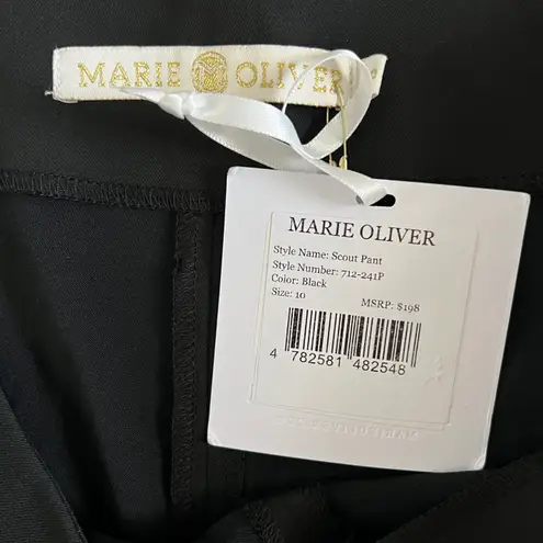 Marie Oliver NWT Scout High Waisted Pleated Black Trousers