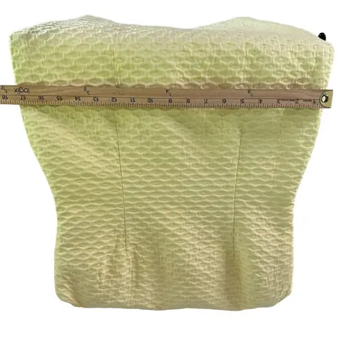 Albert Nipon 2 Piece Set Dress and Blazer Womens 4 Yellow Textured Academia