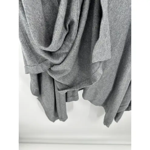 Martha Stewart Womens Long Tunic Sweater M/L Gray Oversized Slouchy Lagenlook Size M