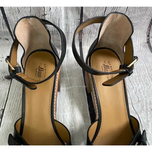 G.H. Bass &Co. Black Penelope Leather Sandals NWOB