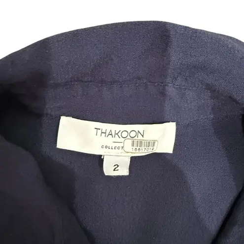 Thakoon x RTR Short Sleeve Jumpsuit in Navy, Size US 2 Blue