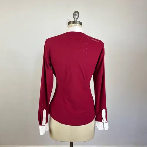 Horse Pilot Aerolight Long Sleeve Show Shirt White Size M