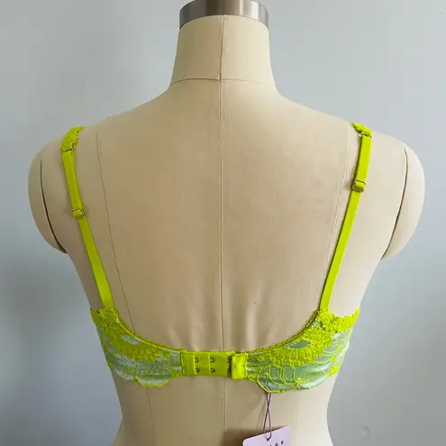 Savage x Fenty Perfect Poppies Unlined Lace Demi Bra- Multicolor- Size 36B- NWT