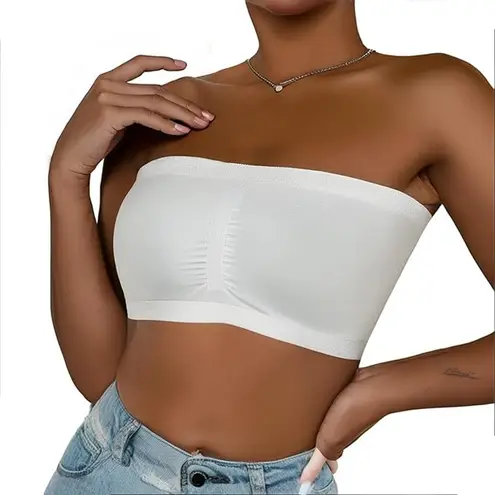 NWT ~ Set/ 7 Strapless Stretchy Bandeau Non Padded Bralette Bras ~ Tube Tops ~ M Size M