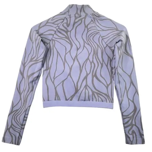 Fabletics Courtney Top Frosted Lilac Size S Long Sleeve Cropped Pullover Yoga Purple