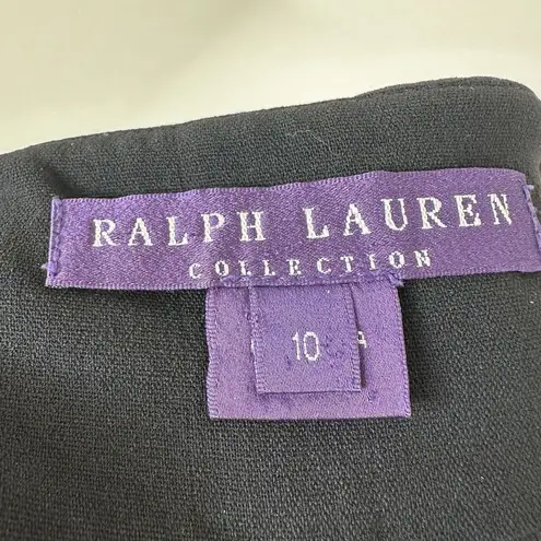 Ralph Lauren  Collection Purple Label Pants Size 10 Vintage Wool Wide Leg Black