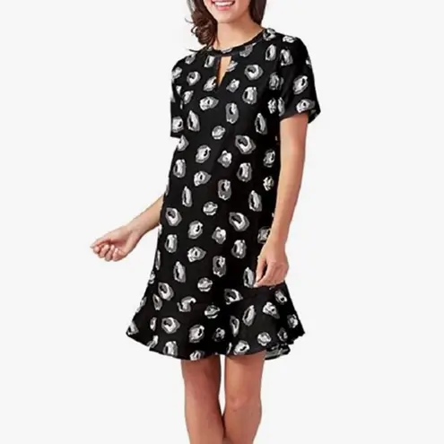 Mud Pie  Crepe black floral Dress medium