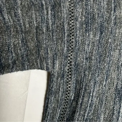 New Directions Curvy Crewneck Colorblock Sweater Plus Size 3X Blue