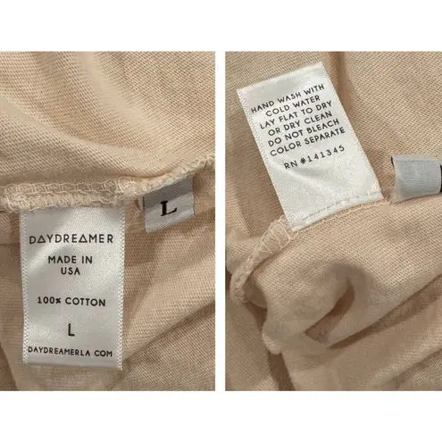 Daydreamer LA California Palms Long Sleeve Crop T-Shirt Size Large