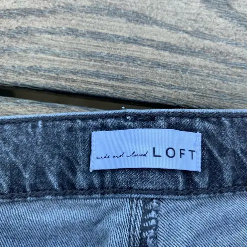 Loft  Size 4 High Waist Straight Crop Grey Size 27 Jeans