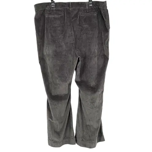 Treasure & Bond Gray Corduroy Flare Pants Size 22 NWOT