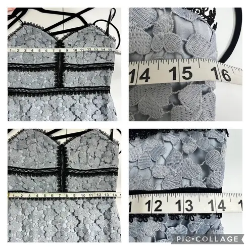 Jill Stuart Jill Blue Lace Elle Dress Size 6 Vintage Inspired Romantic