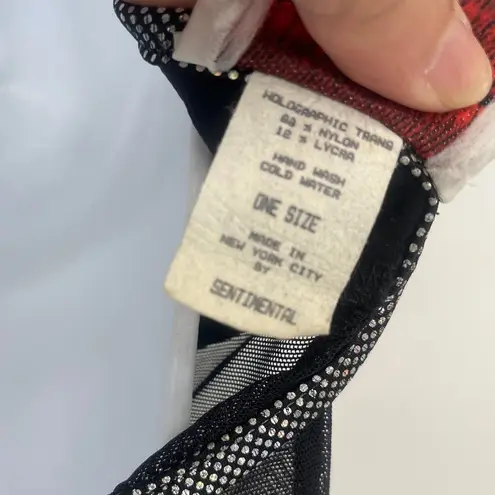 Sentimental by Sam Hourani Y2K Dress OS Metallic Festival Street Mesh Club Rave Silver Size M