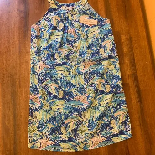 Charlie Paige NWT Dress Small Multicolor Patterned Sleeveless Mini Resort Beach