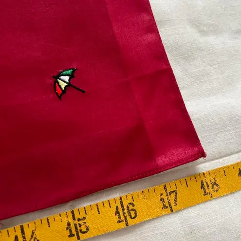 Red umbrella embroidery bandana 0690