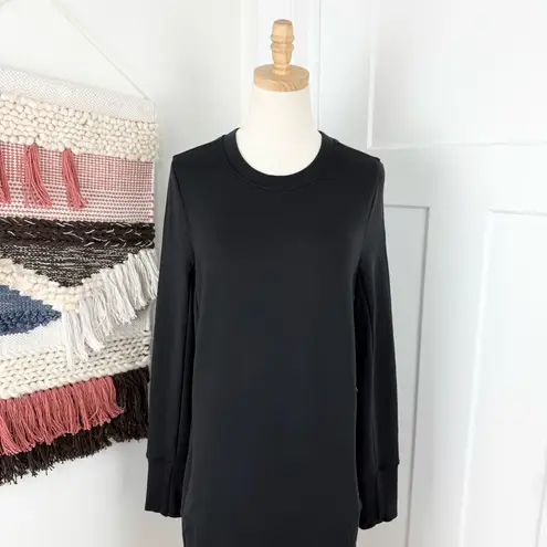 Athleta  Coaster Luxe Sweatshirt Dress Black M NWT