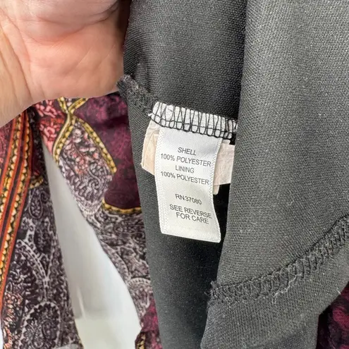 Vintage Y2K C est 1946 Boho Flowy Top Womens 2X Purple Pink Boho Romantic Fairy