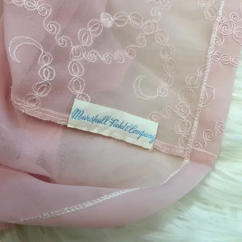 GOLDEN ROSE Vintage Top Sheer Pink Embroidered Romantic Feminine Ethereal Fairy Size undefined