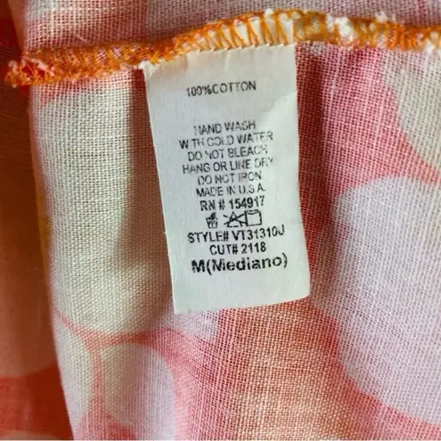 Vine & Love Orange and White Floral Blouse