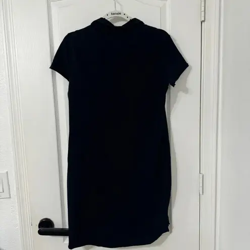 Frank & Eileen Lauren Polo Dress BLACK Heritage Jersey Small