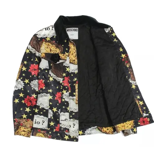 Moschino Rare Jeans Vintage Panettone Holiday Jacket