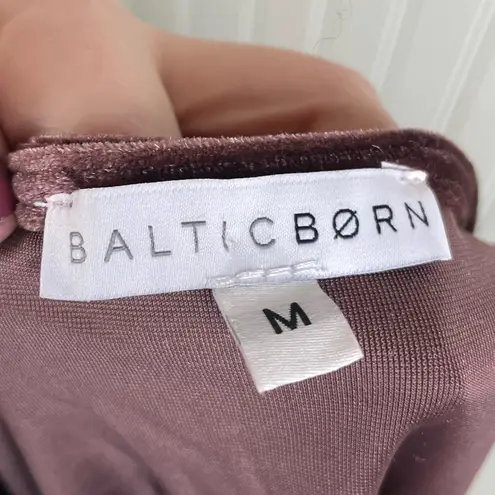 Baltic Born Katelyn Velvet Maxi Wrap Dress Size Medium Clove Brown Boho Wedding