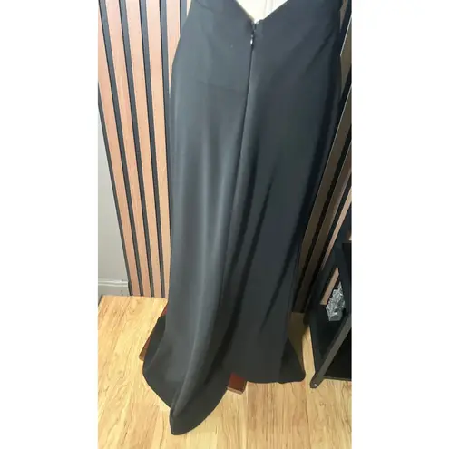 Bcbg halter dress long maxi black tie event fancy dress size 6 mermaid style