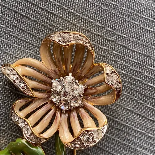 The Nolan Miller Glamour Collection Flower Pin set Green