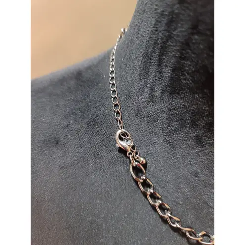 Womens Heart Charm Necklace And Earrings Set With Leopard Print And Lobster Lock