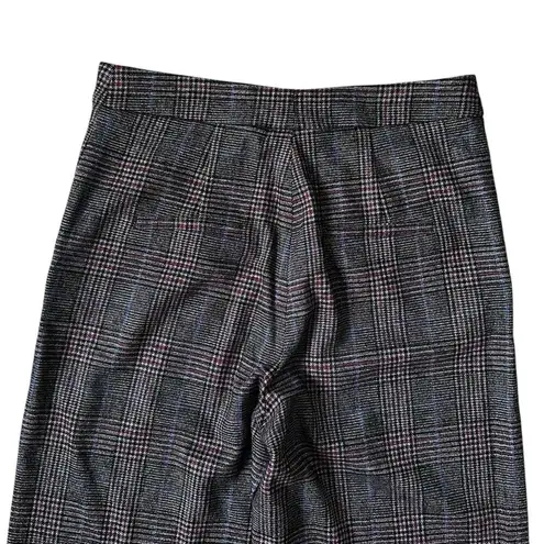 Veronica Beard Black Multicolor Plaid Wool Blend Dress Pants Women Sz 10 | 68-37
