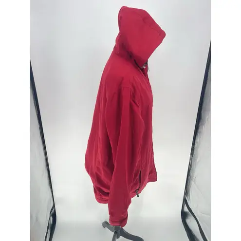 Pacific trail Vintage WomensSz Large Red Hooded Fleece Lined Winter Jacket