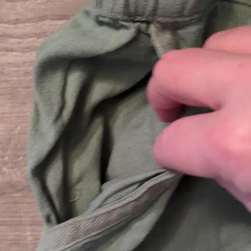 Evans Sage Viscose Linen Blend Trouser Pants Size 24 Green