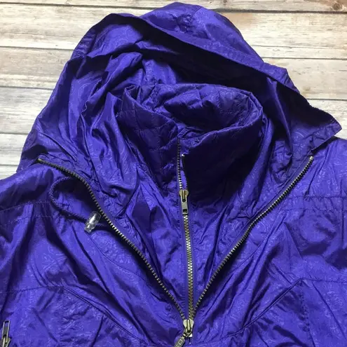 VINTAGE PURPLE PULLOVER APRES SKI SNOW WINTER WINDBREAKER JACKET Size M