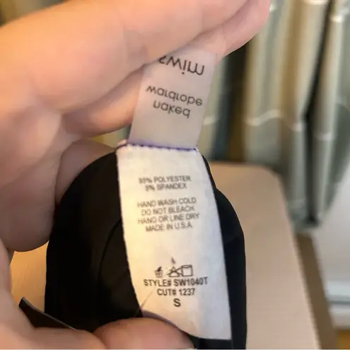 Naked Wardrobe Bikini Bandeau Bae Swim Top Black Strapless Neutral NWT Vacation