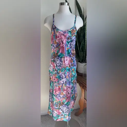 Vintage Floral Slip Dress Crisscross Back Size Small
California Dynasty