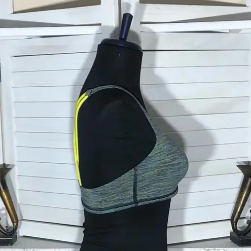 Lululemon Free to Be Bra Wild Sports Padded Strappy Back Stretch Blue/Yellow XS Blue